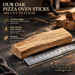 GardenCo 5Kg Premium Oak Wood Pizza Sticks Ready To Burn Fire Kindling For Small Pizza Ovens - High Heat 13.5Cm Outdoor Kiln Dried Hardwood - thumbnail 2