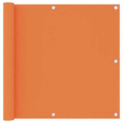 Berkfield Balcony Screen Orange 90X600 Cm Oxford Fabric - image 1