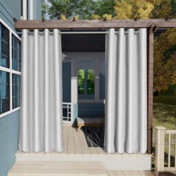 Garden Sanctuary Grey Windproof Uv Protection Curtains Drapes For Indoor And Outdoor 132Cm W X 274Cm L/1 Panel - thumbnail 3