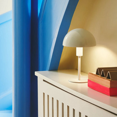 Nordlux Ellen Metal Table Lamp Dome Shade White,mains - image 1