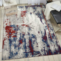 Multicolored Splashes Luxurious Modern Abstract Easy To Clean Rug For Bedroom & Living Room-66 X 229Cm (Runner) - thumbnail 3