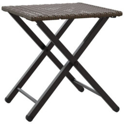 Berkfield 5 Piece Garden Dining Set Foldable Brown Poly Rattan - thumbnail 6