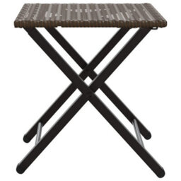 Berkfield 5 Piece Garden Dining Set Foldable Brown Poly Rattan - thumbnail 7