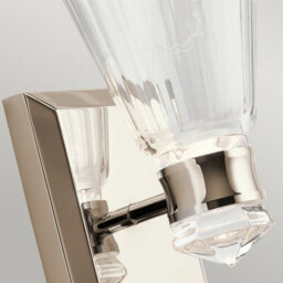 Luminosa Lighting Luminosa Kichler Kayva Integrated Led Wall Lamp Polished Nickel, 3000K, Ip44 - thumbnail 3