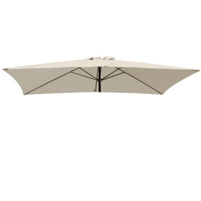 Rinse Bathrooms Cream Replacement Parasol Canopy Replacement Parasol Cover Fabric For Garden Umbrella 2X3M 6 Arm - image 1