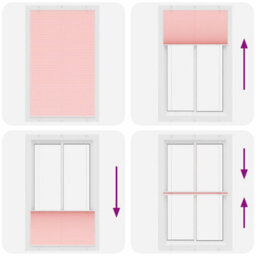 Berkfield Pleated Blind Pink 115X200 Cm Fabric Width 114.4 Cm Polyester - thumbnail 7