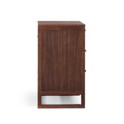 Teamson Home Hatteras Chest Of Drawers 3 Drawer Bedroom Dresser, Walnut - thumbnail 7