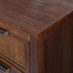 Teamson Home Hatteras Chest Of Drawers 3 Drawer Bedroom Dresser, Walnut - thumbnail 9