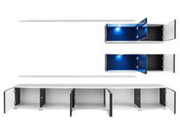 "Arte Sonic Entertainment Unit: Elegant Panoramic Storage - W2800mm X H1700mm X D500mm For Tvs Up To 65""" - thumbnail 2