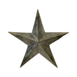 Four Candle Extra Large Natural Grey Metal Star Decoration 74Cm - thumbnail 1