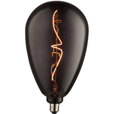 4W E27 Filament Light Bulb - Smoked Tinted Glass Lamp - 1800K Warm White Led - image 1