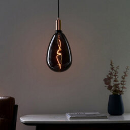 4W E27 Filament Light Bulb - Smoked Tinted Glass Lamp - 1800K Warm White Led - thumbnail 4