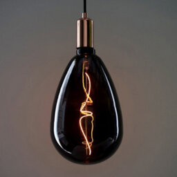 4W E27 Filament Light Bulb - Smoked Tinted Glass Lamp - 1800K Warm White Led - thumbnail 3