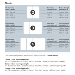 Spacepro Classic 1 Panel Mirrored Carini Walnut Effect Framed Sliding Wardrobe Door Set Of 4 (H)2220mm (W)2978mm - thumbnail 6