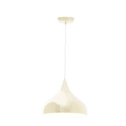 Orsina Gold-Toned Pendant Lamp With Fluid Silhouette, Luxrious Ceiling Light, Warm Metallic Finish Hanging Light - thumbnail 4