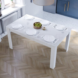 Lassic Vida Designs Medina White 6 Seater Dining Table - thumbnail 4