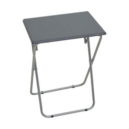 Orsina Space Saving Folding Table With Grey Top, Stylish Grey Top Side Table, Strong And Sturdy Living Room Table - thumbnail 2