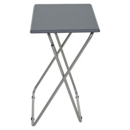 Orsina Space Saving Folding Table With Grey Top, Stylish Grey Top Side Table, Strong And Sturdy Living Room Table - thumbnail 3