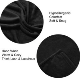Casabella Deluxe Soft Faux Fur Mink Fleece Throw Blanket - thumbnail 3