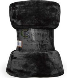 Casabella Deluxe Soft Faux Fur Mink Fleece Throw Blanket - thumbnail 1