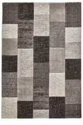 Grey/black Rug, Geometric Rug, Stain-Resistant Rug, Modern Rug For Bedroom, Living Room, & Dining Room-200Cm X 290Cm - thumbnail 9