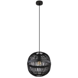 Luminosa Lighting Luminosa Hermi Ii 30Cm Spherical Pendant Ceiling Light Matt Black 1X E27 - thumbnail 2
