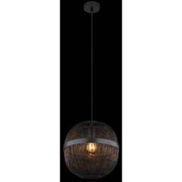 Luminosa Lighting Luminosa Hermi Ii 30Cm Spherical Pendant Ceiling Light Matt Black 1X E27 - thumbnail 4