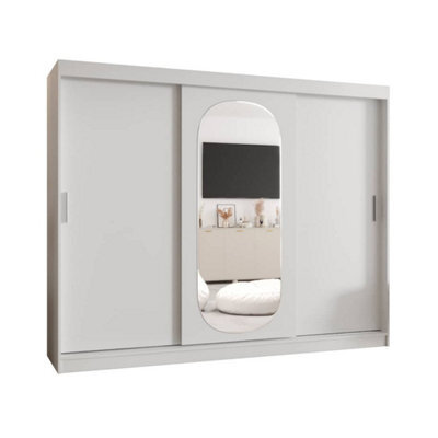 Arte White Oak Wardrobe W250Cm H200Cm - Light-Enhancing Family Storage - image 1
