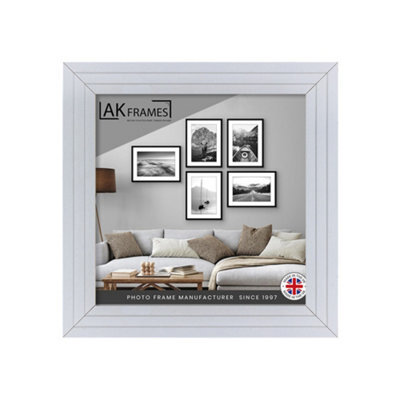 4X4 White Modern Step Picture Frame - Perfect For Posters, Photos And ...