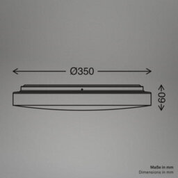 Briloner Bathroom Led Ceiling Light Round Ip54 Lamp Warm White 27Cm, 24W, 2600Lm - thumbnail 7