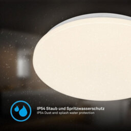 Briloner Bathroom Led Ceiling Light Round Ip54 Lamp Warm White 27Cm, 24W, 2600Lm - thumbnail 4