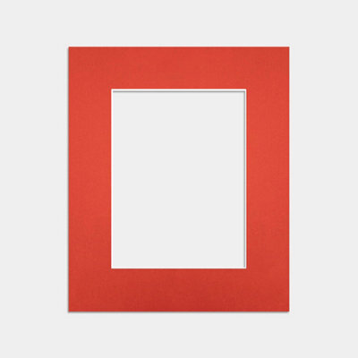 Ak Frames 12X10 Poppy Red Picture Mounts To Fit 8X6 Aperture Size - Mount Board Only (No Frame Included) - image 1