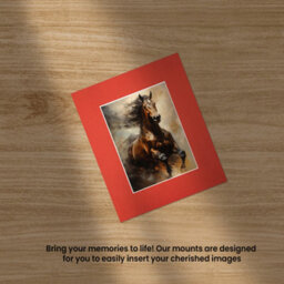 Ak Frames 12X10 Poppy Red Picture Mounts To Fit 8X6 Aperture Size - Mount Board Only (No Frame Included) - thumbnail 5