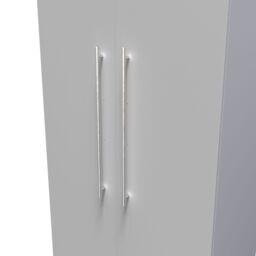 Bergamo Ready Assembled Contemporary Matt Grey Matt Tall Double Wardrobe (H)1825mm (W)740mm (D)535mm - thumbnail 3