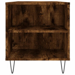 Berkfield Modern Coffee Table Smoked Oak 102X44.5X50 Cm Engineered Wood - thumbnail 7