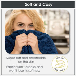 Emma Barclay Darcy Tassel Blanket/throw For Sofa Chair Bed Navy 130X150Cm - thumbnail 7