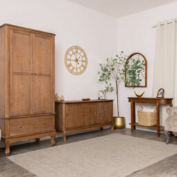 Melody Maison Dark Wood Framed Arched Wall Mirror - 60Cm X 80Cm - Ashwell Range - thumbnail 8