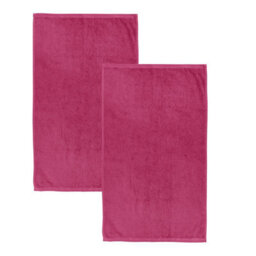 Catherine Lansfield Quick Dry Cotton 90X140 Cm Bath Sheet Pair Hot Pink - thumbnail 3