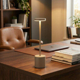 Urbn-Living Urbnliving Cordless Rechargeable Led Touch Table Lamp Dimmable Usb Night Light - Cream Set Of 2 - thumbnail 5