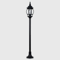 Valuelights Windsor Modern Black Outdoor Garden Ip44 Rated Wired Bollard Lamp Post Light - thumbnail 4