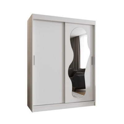 Arte Pristine White Ultra Sliding Door Wardrobe 1500mm X 2000mm X 620mm - Bright Storage Solution - image 1