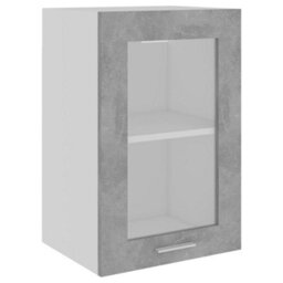 Vidaxl Hanging Glass Cabinet Lyon Concrete Grey 40X31X60 Cm Engineered Wood - thumbnail 2
