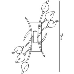 Luminosa Lighting Luminosa Holland Ceiling/wall 6 Light G9, Polished Chrome/wenge - thumbnail 3