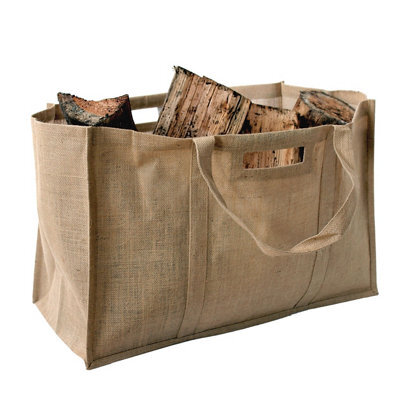 Slemcka Contemporary Log Basket (H)410mm (D)310mm