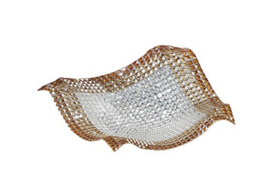 Luminosa Lighting Luminosa Rumba Ceiling Light Transparent, Amber, Crystal 72X16X72Cm