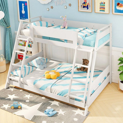 Single Over Double Bunk Bed With 2 Ladders - image 1