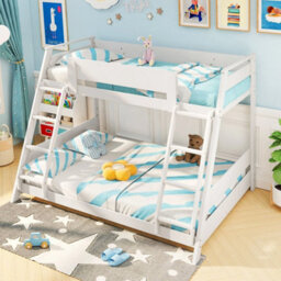 Single Over Double Bunk Bed With 2 Ladders - thumbnail 1