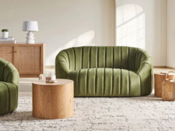 Beliani Sofa 2 Seater Malung Velvet Dark Green - thumbnail 2