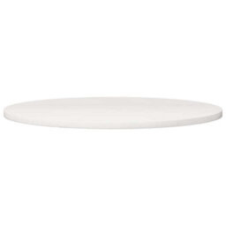 Berkfield Durable Table Top White Radius 90X2.5 Cm Solid Wood Pine