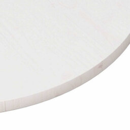 Berkfield Durable Table Top White Radius 90X2.5 Cm Solid Wood Pine - thumbnail 5